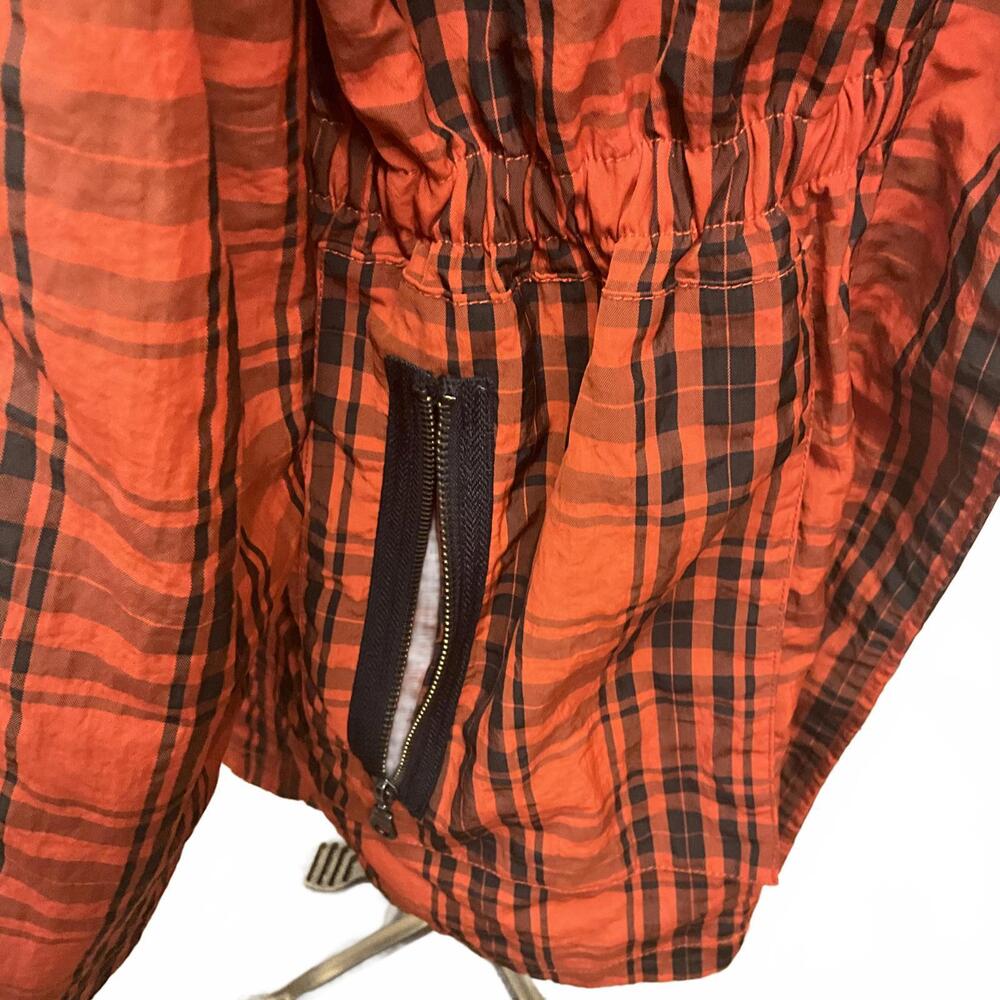 No Brand Women's Size 2XL XXL Orange Black Parka Style Anorak Jacket Coat Lined - Picture 6 of 14